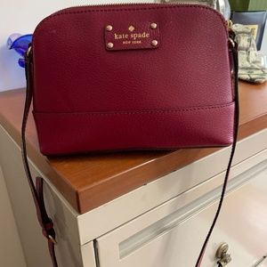 Kate Spade Spencer Hot Chili Leather Small/medium  Dome Crossbody Bag NWOT